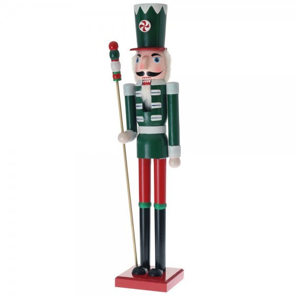 Χριστουγεννιάτικος Διακοσμητικός Μολυβένιος Στρατιώτης, Πράσινος (150cm)